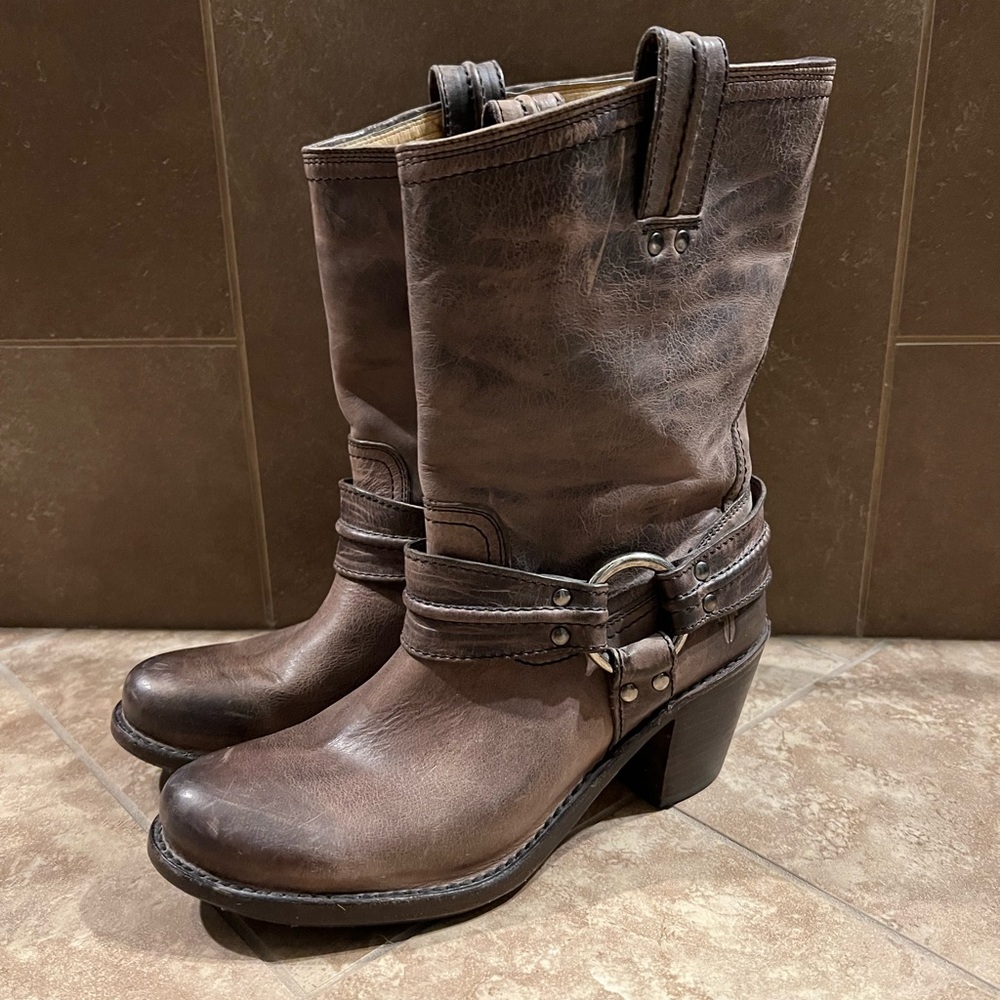 Frye Carmen Harness Short Boot